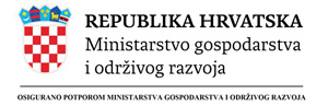 Napravljeno uz potporu Ministarstva gospodarstva i održivog razvoja